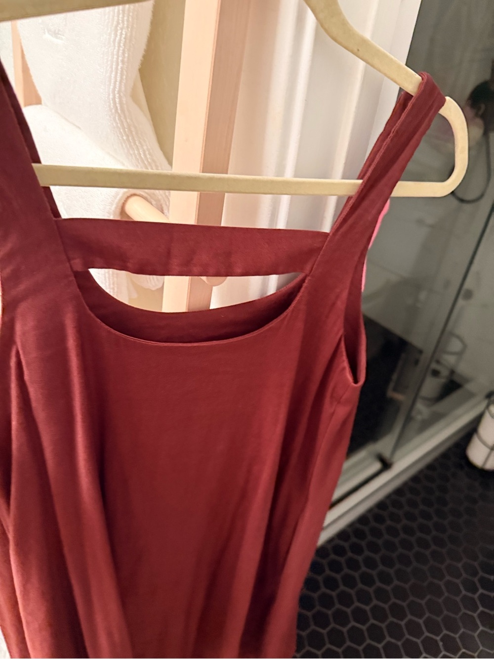 Anthropologie Brick Red above the knee Tank Dress
